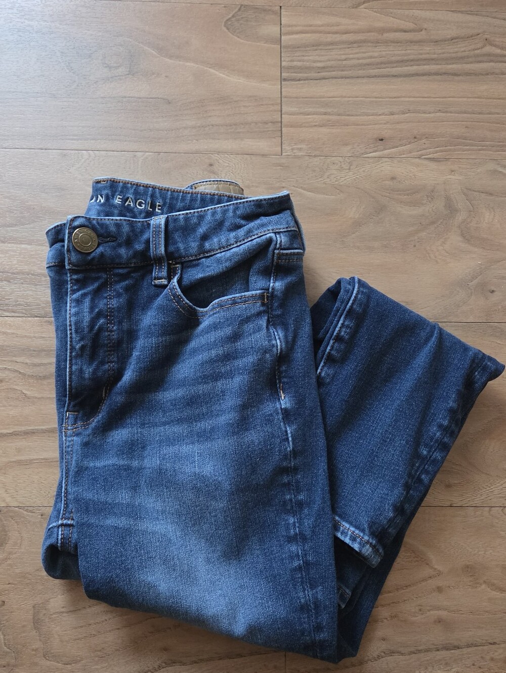 American Eagle Outfitters Women's Skinny Jeans - Indigo Blue